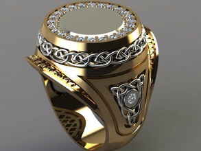 vas men ring jewelry specially designed special people rings 3d print model - Mito3D