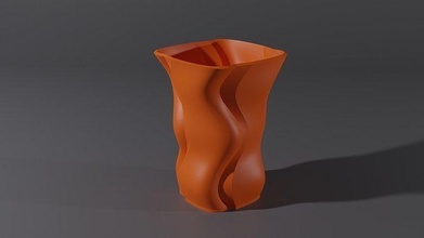 vase23 plant vase desk decor stylish interior office houseware flower house 3d print model - Mito3D