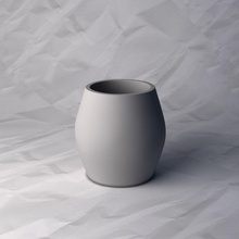 Vase 008 Blume Pflanze Schüssel Halter Unterstützung Dekoration Design gedruckt Topf Haus Dekor 3d print model - Mito3D