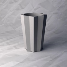 vase 070 flower plant bowl holder decoration design printed pot house decor 3d print model - Mito3D