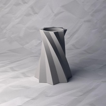 vase 072 flower plant bowl holder decoration design printed pot house decor 3d print model - Mito3D