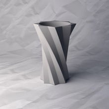 vase 076 flower plant bowl holder decoration design printed pot house decor 3d print model - Mito3D