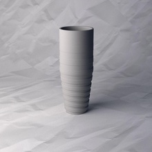 vase 098 flower plant bowl holder decoration design printed pot house decor 3d print model - Mito3D