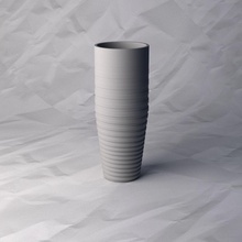 vase 099 flower plant bowl holder decoration design printed pot house decor 3d print model - Mito3D