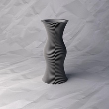 vazo 115 çiçek bitki çanak Kulp destek dekorasyon tasarım basılı tencere ev dekor 3d print model - Mito3D
