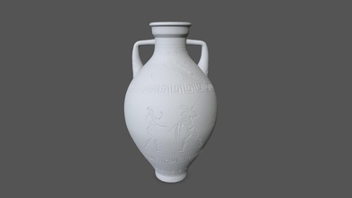 vase 1 pot jug carafe pitcher decanter stone old rome sculp sculptural sculpture jar general decor games toys other 3d print model - Mito3D