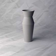 vazo 120 çiçek bitki çanak kulp destek dekorasyon ev tasarım basılı tencere dekor 3d print model - Mito3D