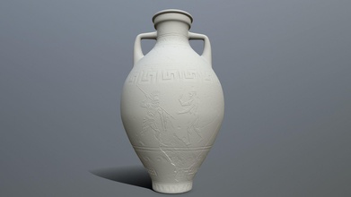 vase 1 griechisch drucken fall mantel topf alt druckbar spiele spielzeuge spiel zubehör 3d print model - Mito3D