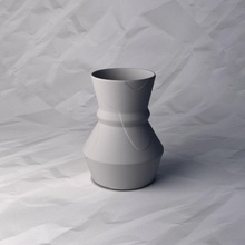 Vase 174 Blume Pflanze Schüssel Halter Unterstützung Dekoration Design gedruckt Topf Haus Dekor 3d print model - Mito3D