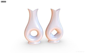 vaso 20 buco stoviglie fiore pentola 3dprint superficie dura highpoly casalinghi generale arredamento Casa 3d print model - Mito3D