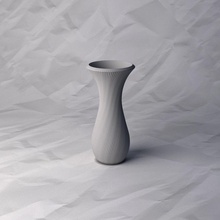 vase 240 flower plant bowl holder decoration design printed pot house decor 3d print model - Mito3D