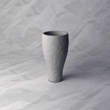 Vase 277 Blume Pflanze Schüssel Halter Unterstützung Dekoration Design gedruckt Topf Haus Dekor 3d print model - Mito3D