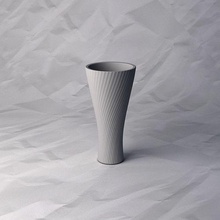 Vase 294 Blume Pflanze Schüssel Halter Unterstützung Dekoration Design gedruckt Topf Haus Dekor 3d print model - Mito3D