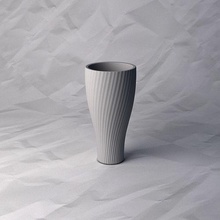 vaso 296 flor plantar tigela suporte decoração Projeto impresso Panela casa 3d print model - Mito3D