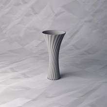 vase 355 flower plant bowl holder decoration design printed pot house decor 3d print model - Mito3D
