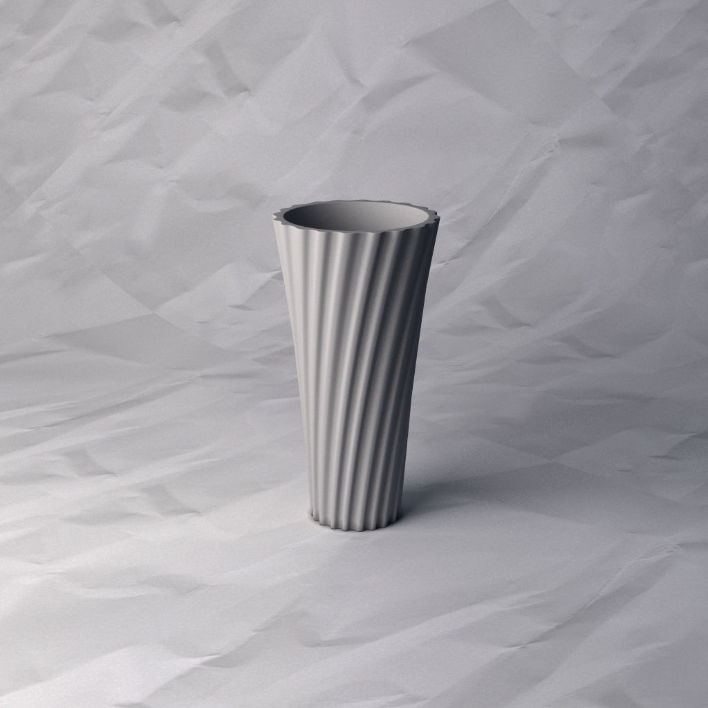 Vase 397 Blume Pflanze Schüssel Halter Unterstützung Dekoration Design gedruckt Topf Haus Dekor 3D print model - Mito3D