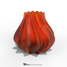 vase 3d printable - 120x70mm art decor interior finish printing abs keyshot house sculptures 3d print model - Mito3D