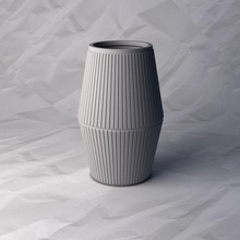 vase 401 flower plant bowl holder decoration design printed pot house decor 3d print model - Mito3D