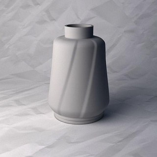 vazo 409 çiçek bitki çanak Kulp destek dekorasyon tasarım basılı tencere ev dekor 3d print model - Mito3D