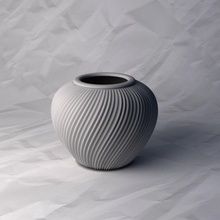 vase 524 flower plant bowl holder decoration design printed pot house decor 3d print model - Mito3D