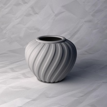 vase 526 flower plant bowl holder decoration design printed pot house decor 3d print model - Mito3D