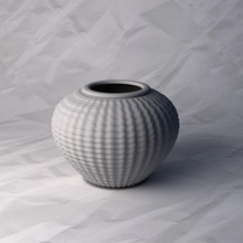 vaso 527 flor plantar tigela suporte decoração casa projeto impresso panela 3d print model - Mito3D