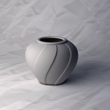 vase 528 flower plant bowl holder decoration design printed pot house decor 3d print model - Mito3D