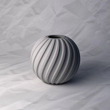 vase 550 flower plant bowl holder decoration design printed pot house decor 3d print model - Mito3D