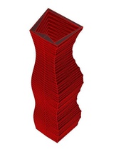 vaso 6-8 casa amore art astratto regalo celebrazione arredamento presente unico 3d 3d print model - Mito3D