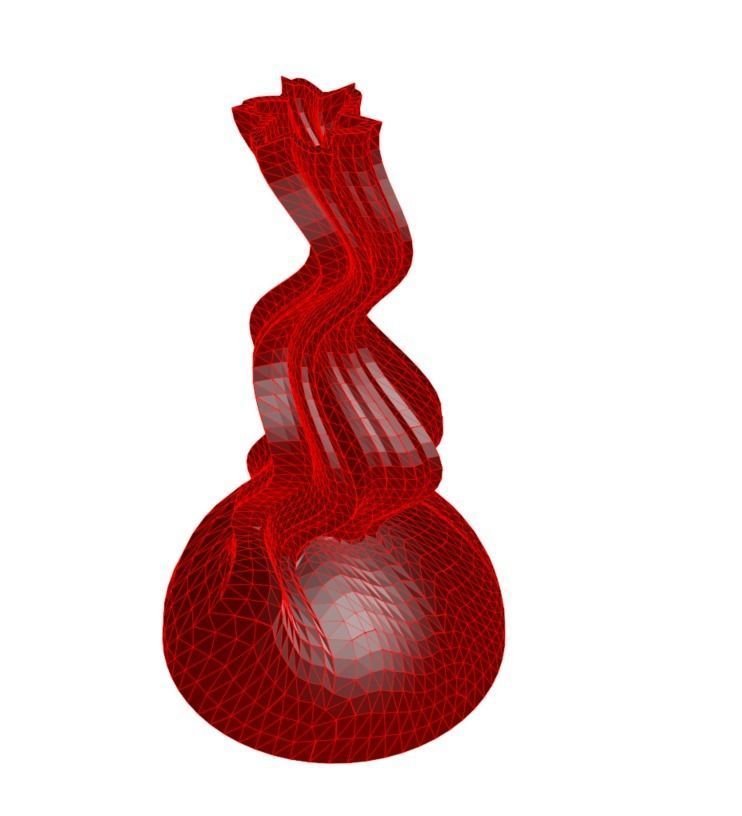 vaso 8-16 casa amore art astratto regalo celebrazione arredamento presente unico 3d 3D print model - Mito3D