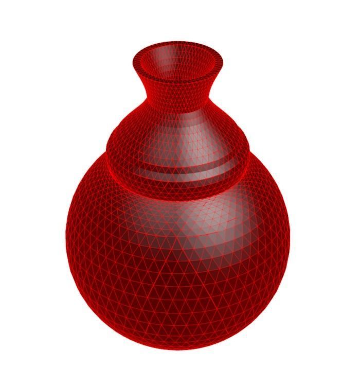 vaso 8-26 casa amore art astratto regalo celebrazione arredamento presente unico 3d 3D print model - Mito3D