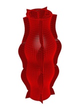 vase 8-39 maison l'amour art abstraite cadeau célébration décor présent unique 3d 3d print model - Mito3D