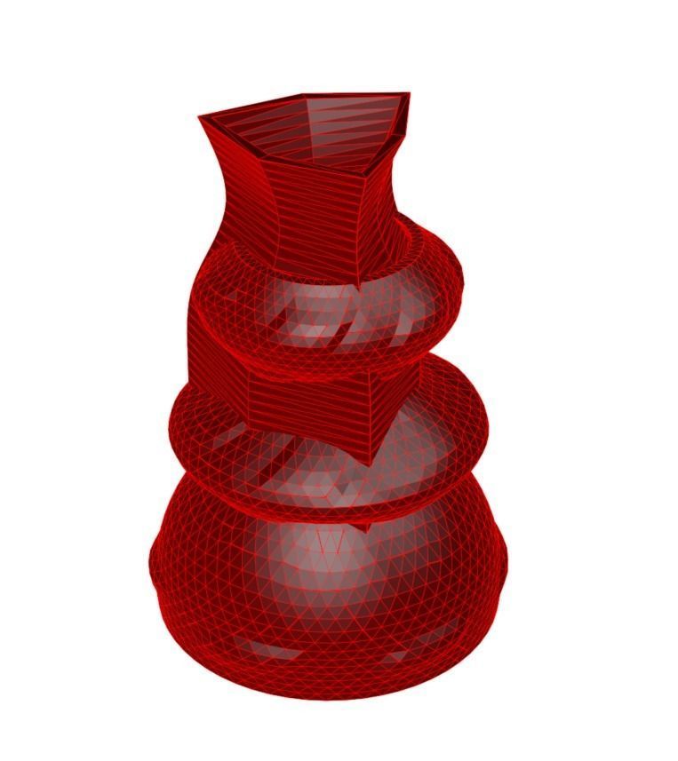 vase 9-5 Haus Liebe Kunst abstract Geschenk feier Dekor vorhanden einzigartig 3d 3D print model - Mito3D