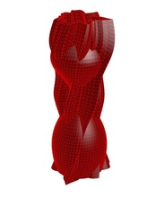 vaso 9-9 casa amore art astratto regalo celebrazione arredamento presente unico 3d 3d print model - Mito3D
