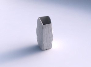 vase arc Rechteck bildenden organischen Zellen fein Bio Gericht Dekor architektonische Dekoration Haus 3d print model - Mito3D
