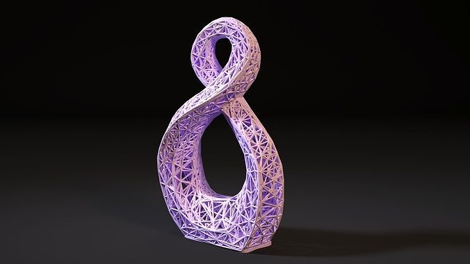 Vase wunderschönen 2 voronoi Dekor Innere Dekoration 3d Drucken Jahrgang Kunst Haushaltswaren geometrisch gestalten march8 Statue 3D print model - Mito3D