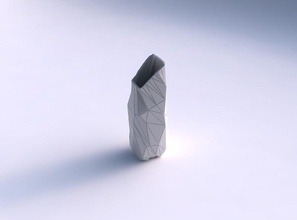 vase verbogenes Rechteck twisted random Dreieck-Platten Haus gebogen Dreieck Platten Gericht Dekor architektonische Dekoration 3d print model - Mito3D