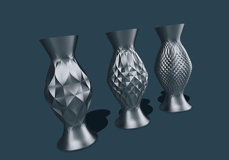 vazo bonbon spiral mod vazemode baskı kılavuzu shapr3d dekor Çiçekler stl rar kolay ev 3d print model - Mito3D