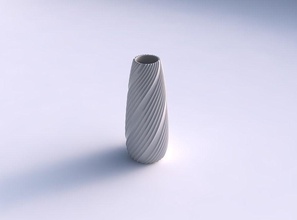 vase bullet flowing extruded lines house decor 3d print model - Mito3D