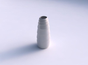 vase bullet horizontal inverted layers house decor 3d print model - Mito3D