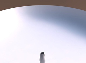 vase Kugel glatten vertikalen Bändern Haus glatt vertikale Farbbänder Dekor 3d print model - Mito3D