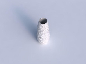 vase bullet twisted rocky bulges house decor 3d print model - Mito3D