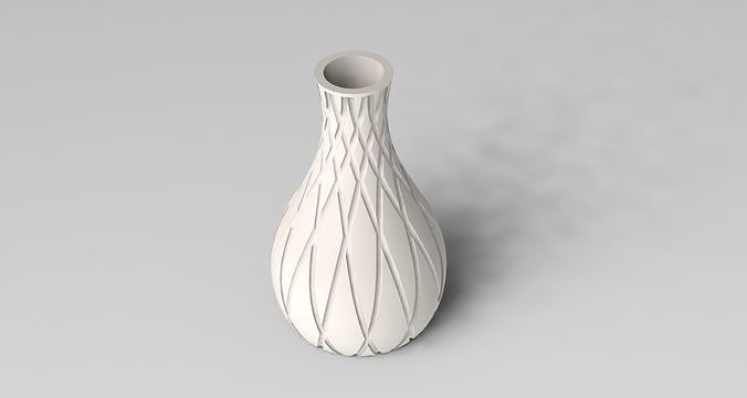 vase ceramic plant flower pot house base interior decoration decor bowl architectural design dish home tree 3D print model - Mito3D