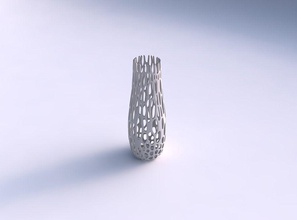 vaso rachado orgânica lattice 2 a casa decoração 3d print model - Mito3D
