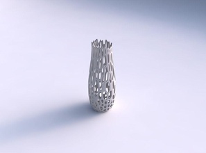 vase cracked organic lattice house decor 3d print model - Mito3D