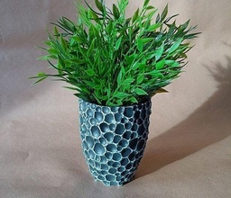 vase cratère astéroïde pot fleur espace plante planteur décoratif décoration art sculptures 3d print model - Mito3D