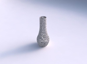 vaso in curva 2, fine biologica del reticolo casa il curvo 2 bene organico arredamento 3d print model - Mito3D
