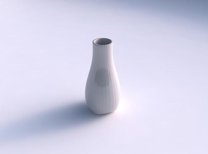 vaso curve belle bande verticale uniforme casa il curvo bene arredamento 3d print model - Mito3D