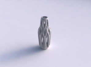 vase curved intertwining lines tapered house decor 3d print model - Mito3D