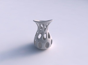 vaso curvo liscio tagli eccentrici casa il a che i eccentrico arredamento 3d print model - Mito3D